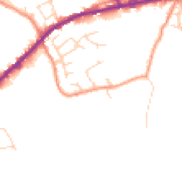 Daytime road noise heatmap for HX3 7TR