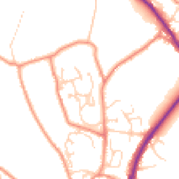 Daytime road noise heatmap for HX3 7WF
