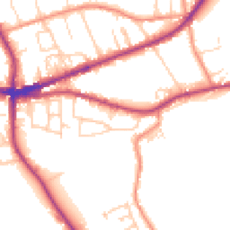 Daytime road noise heatmap for HX3 8AT