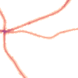 Night-time road noise heatmap for HX3 8AT