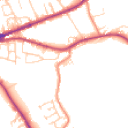 Daytime road noise heatmap for HX3 8BD