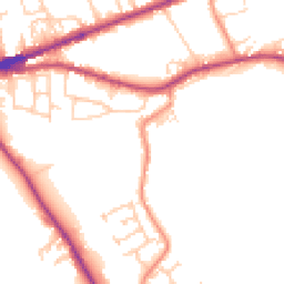 Daytime road noise heatmap for HX3 8BL