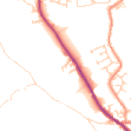 Daytime road noise heatmap for HX3 8BT