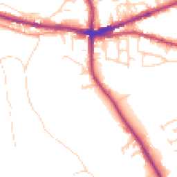 Daytime road noise heatmap for HX3 8DB