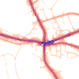 Daytime road noise heatmap for HX3 8EP