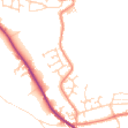 Daytime road noise heatmap for HX3 8FD