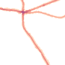Night-time road noise heatmap for HX3 8FU