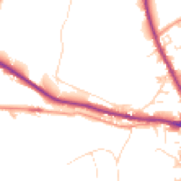 Daytime road noise heatmap for HX3 8HB