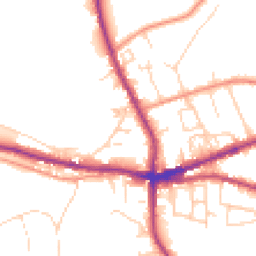 Daytime road noise heatmap for HX3 8HS