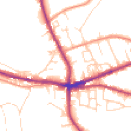 Daytime road noise heatmap for HX3 8HX