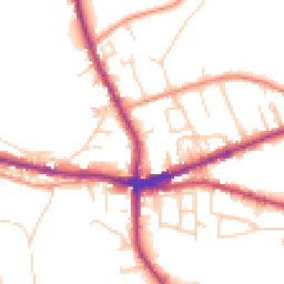 Daytime road noise heatmap for HX3 8HY