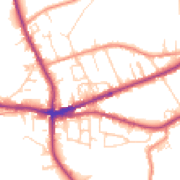 Daytime road noise heatmap for HX3 8NQ