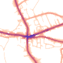 Daytime road noise heatmap for HX3 8NY