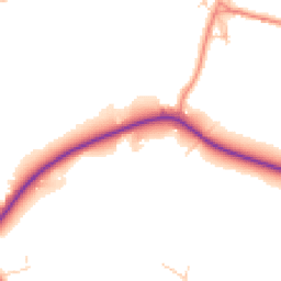 Daytime road noise heatmap for HX3 8PT