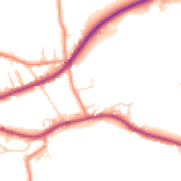 Daytime road noise heatmap for HX3 8SN