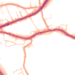 Daytime road noise heatmap for HX3 8SQ