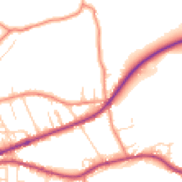 Daytime road noise heatmap for HX3 8ST