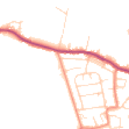 Daytime road noise heatmap for HX3 8TL