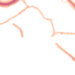 Night-time road noise heatmap for HX5 0AG
