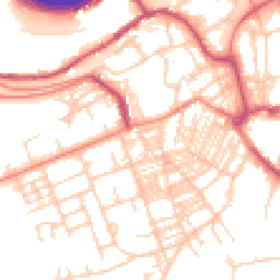 Daytime road noise heatmap for HX5 0AP