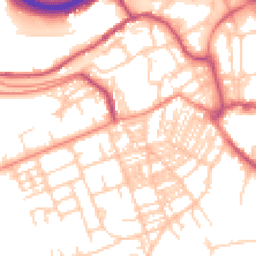 Daytime road noise heatmap for HX5 0AT