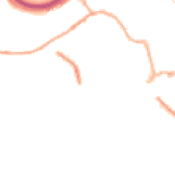 Night-time road noise heatmap for HX5 0AW
