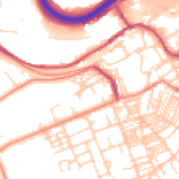 Daytime road noise heatmap for HX5 0AZ