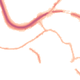 Night-time road noise heatmap for HX5 0BG