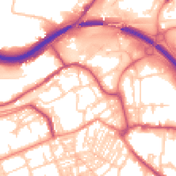 Daytime road noise heatmap for HX5 0BT