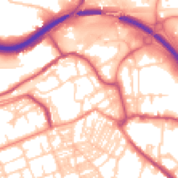 Daytime road noise heatmap for HX5 0DA