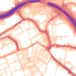 Daytime road noise heatmap for HX5 0DH