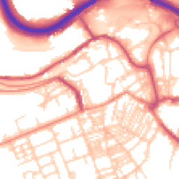 Daytime road noise heatmap for HX5 0DJ