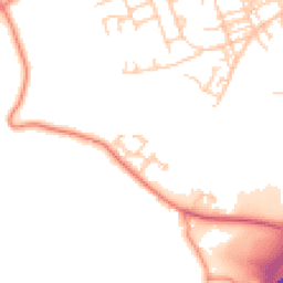 Daytime road noise heatmap for HX5 0DT