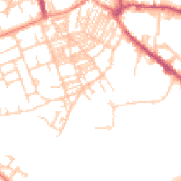 Daytime road noise heatmap for HX5 0DX