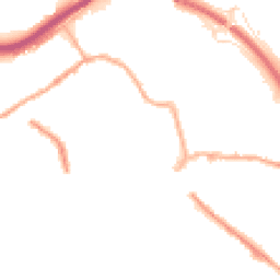 Night-time road noise heatmap for HX5 0EA