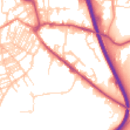 Daytime road noise heatmap for HX5 0EE