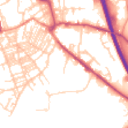Daytime road noise heatmap for HX5 0EG