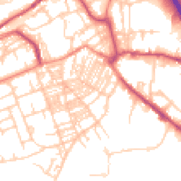 Daytime road noise heatmap for HX5 0EW