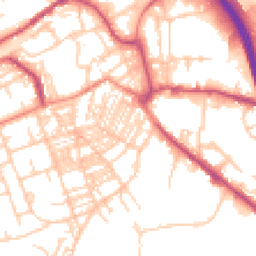 Daytime road noise heatmap for HX5 0HA