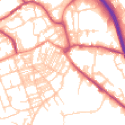 Daytime road noise heatmap for HX5 0HB