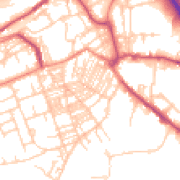Daytime road noise heatmap for HX5 0JN