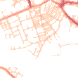Daytime road noise heatmap for HX5 0NN