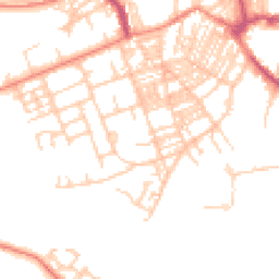 Daytime road noise heatmap for HX5 0NW