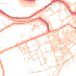 Daytime road noise heatmap for HX5 0QA