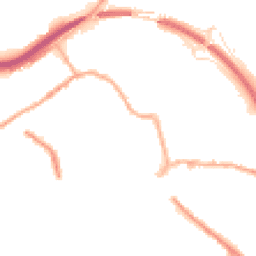 Night-time road noise heatmap for HX5 0RW