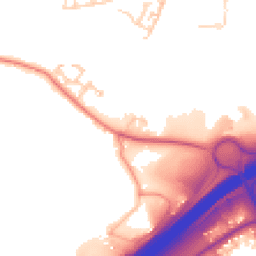 Daytime road noise heatmap for HX5 0TF