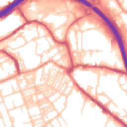 Daytime road noise heatmap for HX5 9AJ