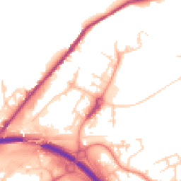 Daytime road noise heatmap for HX5 9DB