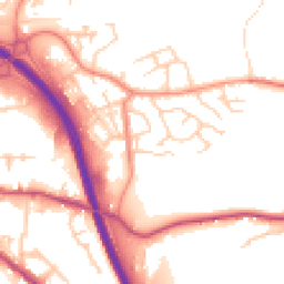 Daytime road noise heatmap for HX5 9EQ