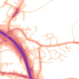 Daytime road noise heatmap for HX5 9ET